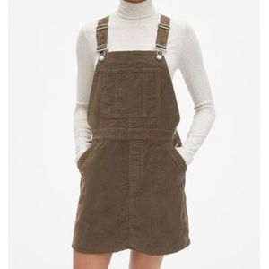 Gap Corduroy Brown Overall Dress